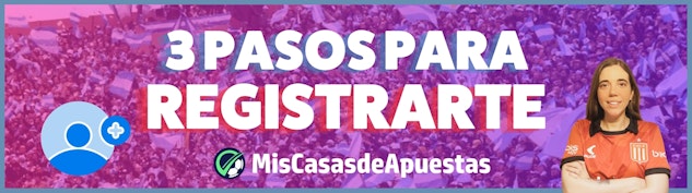 3 pasos registrarse banner Argentina
