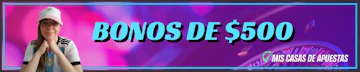 Bonos de bienvenida casinos de 500 banner Argentina