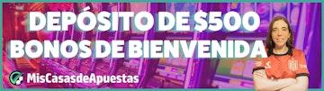 Bonos de bienvenida casinos de 500 banner Argentina