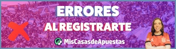 Errores registrarse casas de apuestas banner Argentina