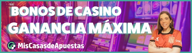 Ganancia maxima bonos de casino banner Argentina