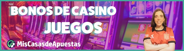 Juegos bonos de casino banner Argentina