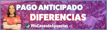 Pago anticipado diferencias banner Argentina