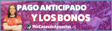 Pago anticipado y bonos banner Argentina