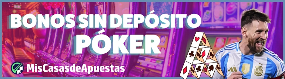 Poker bonos sin deposito banner Argentina