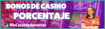 Porcentaje bonos de casino banner Argentina
