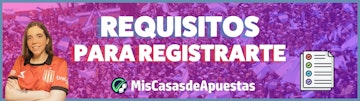 Requisitos registrarse casas de apuestas banner Argentina