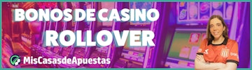 Rollover bonos de casino banner Argentina