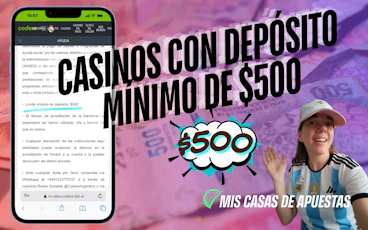 Casinos con carga minima de 500 Argentina 1