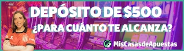 Deposito de 500 alcanzar banner Argentina