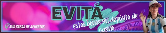 Evita sin deposito casino banner Argentina1
