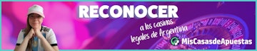 Reconocer casinos legales banner Argentina