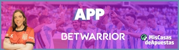 Betwarrior app banner Argentina