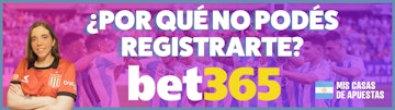 Bet365 registro banner Argentina