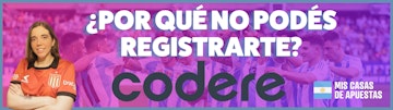 Codere registrarte banner Argentina