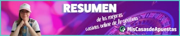 Resumen mejores casinos online banner Argentina