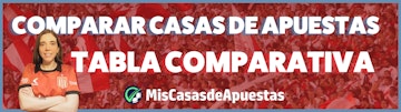 Tabla comparar casas de apuestas banner Peru