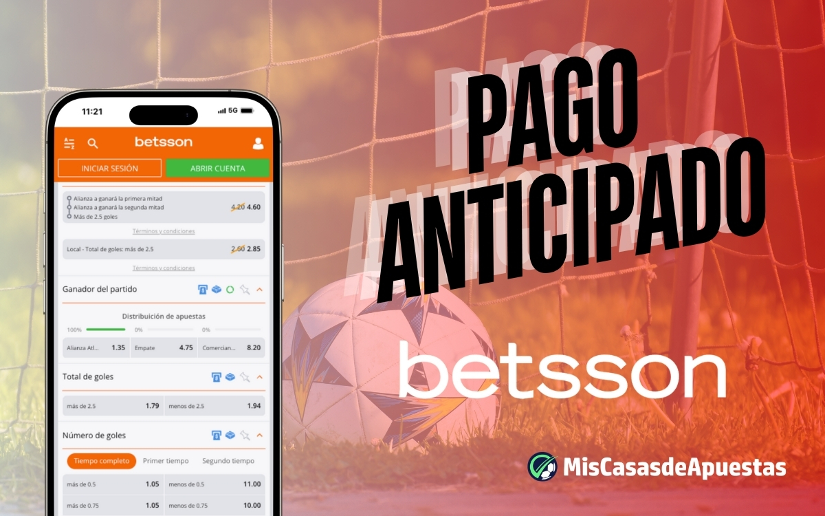 Betsson pago anticipado banner Peru