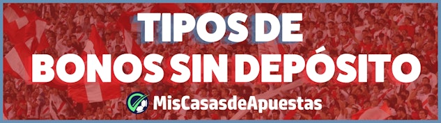 Tipos bonos sin deposito banner Peru new logo