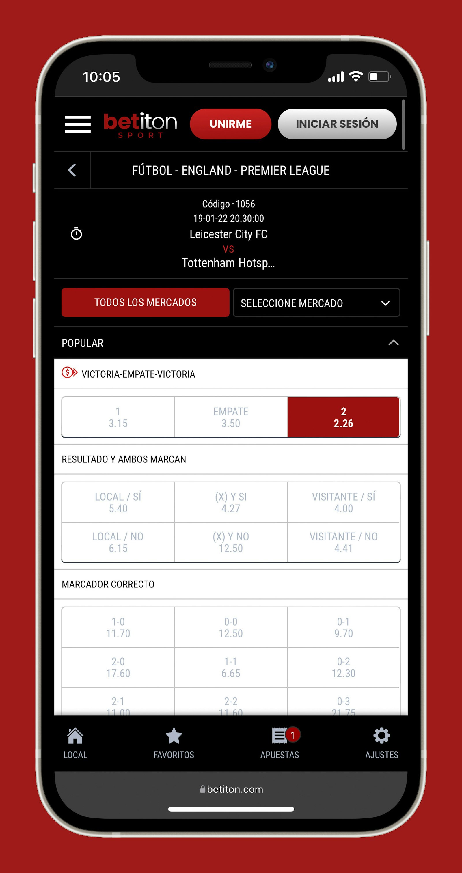 Betiton apuestas deportivas