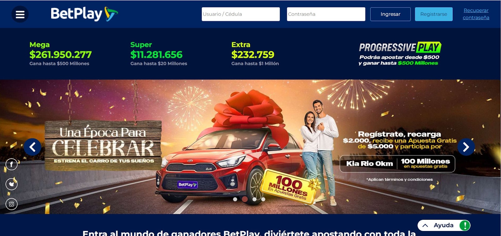 Betplay homepage