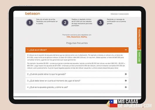 Betsson bono apuestas