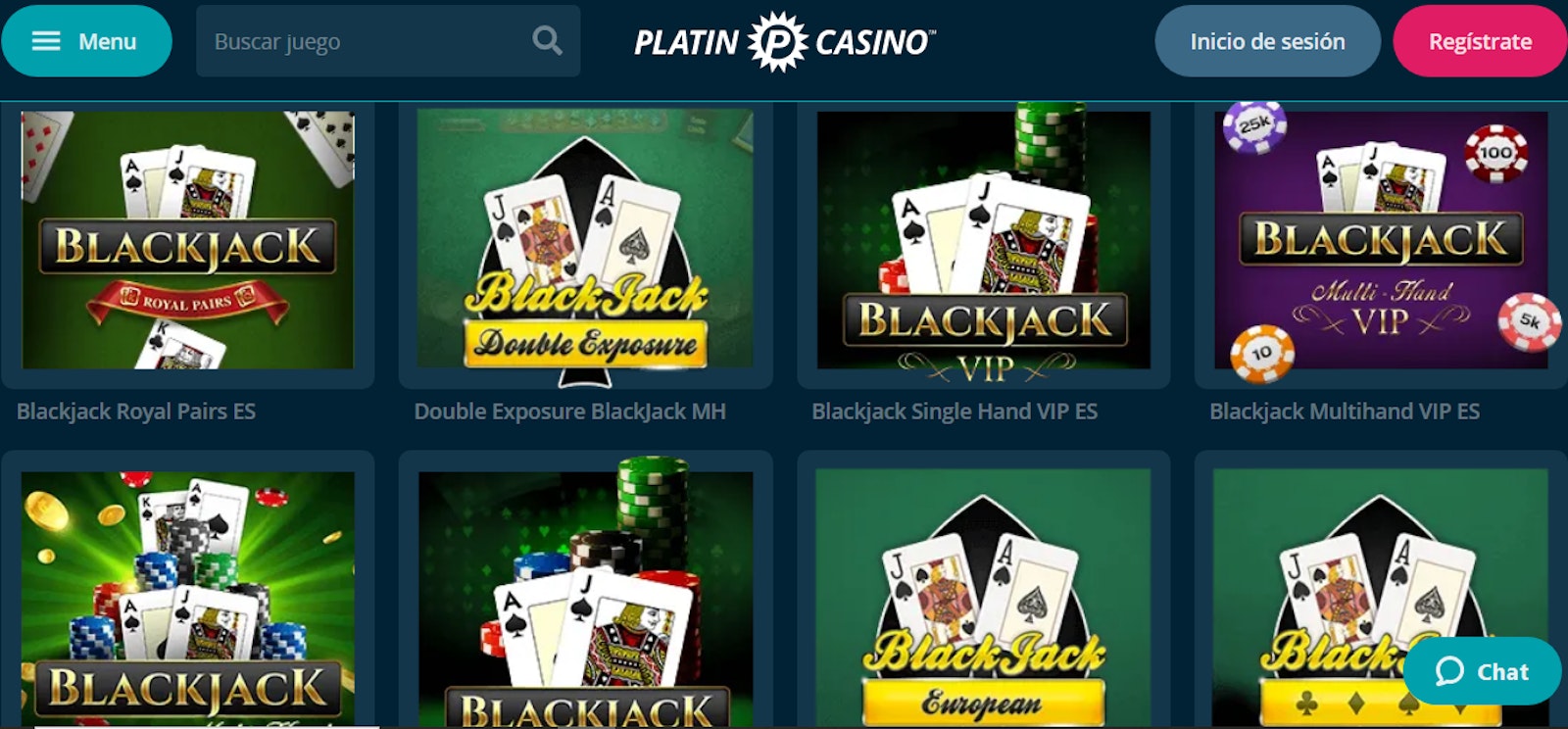 Blackjack Platin Casino