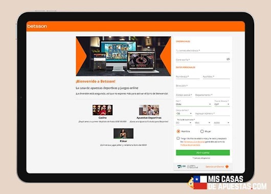 Bono de bienvenida Betsson registro