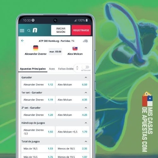 Apuestas a partido de tenis en Chile en celular