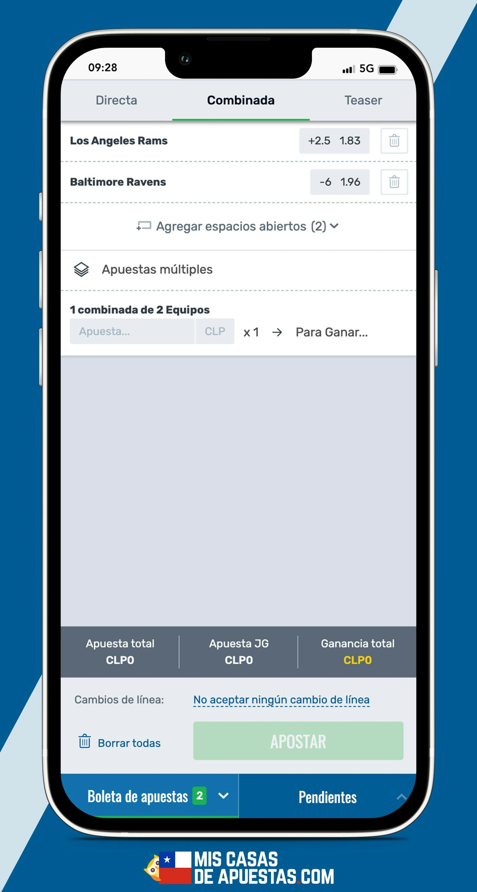 Betcris Chile apuestas deportivas en celular