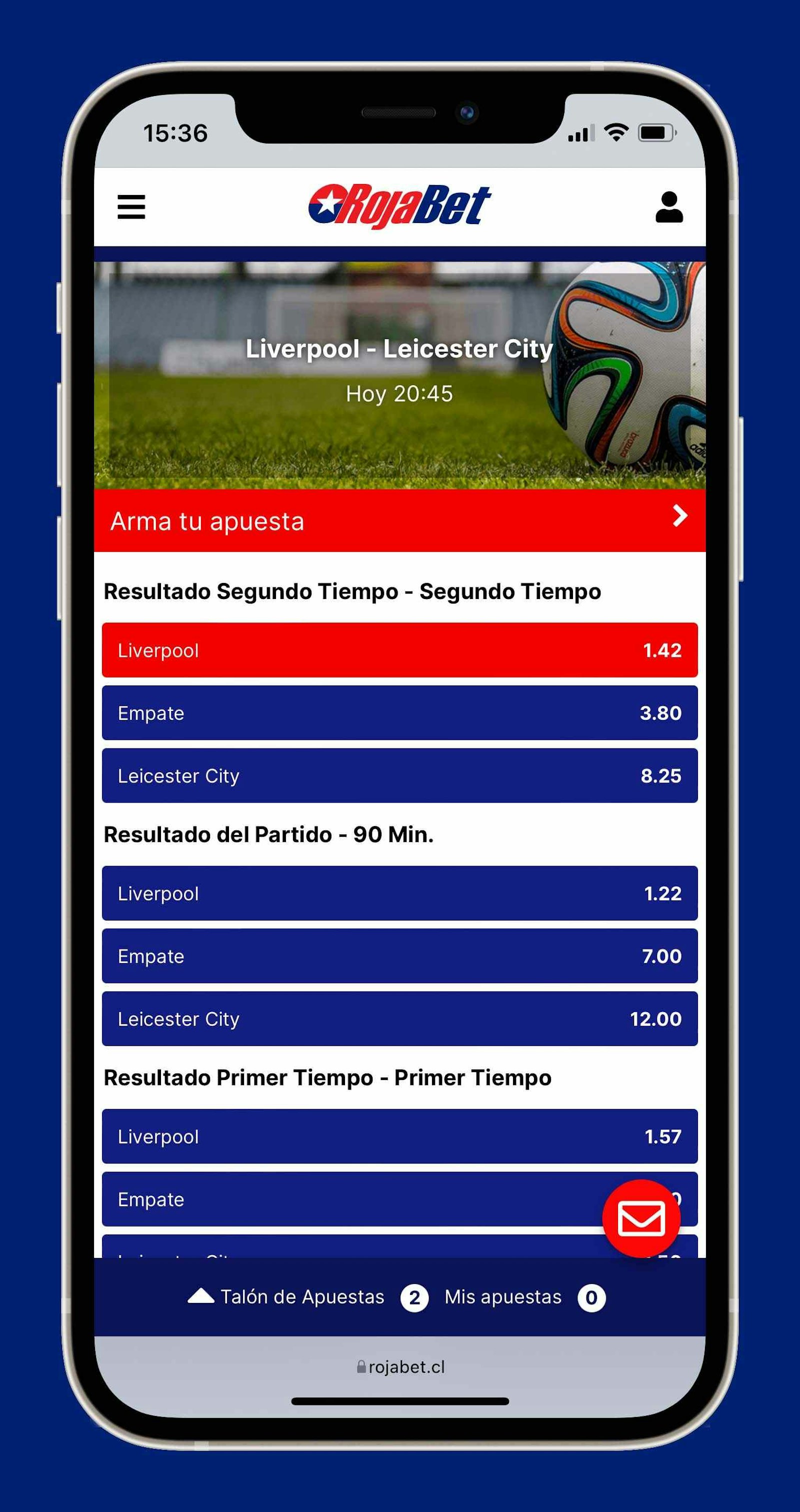 Celular Rojabet Apuestas deportivas