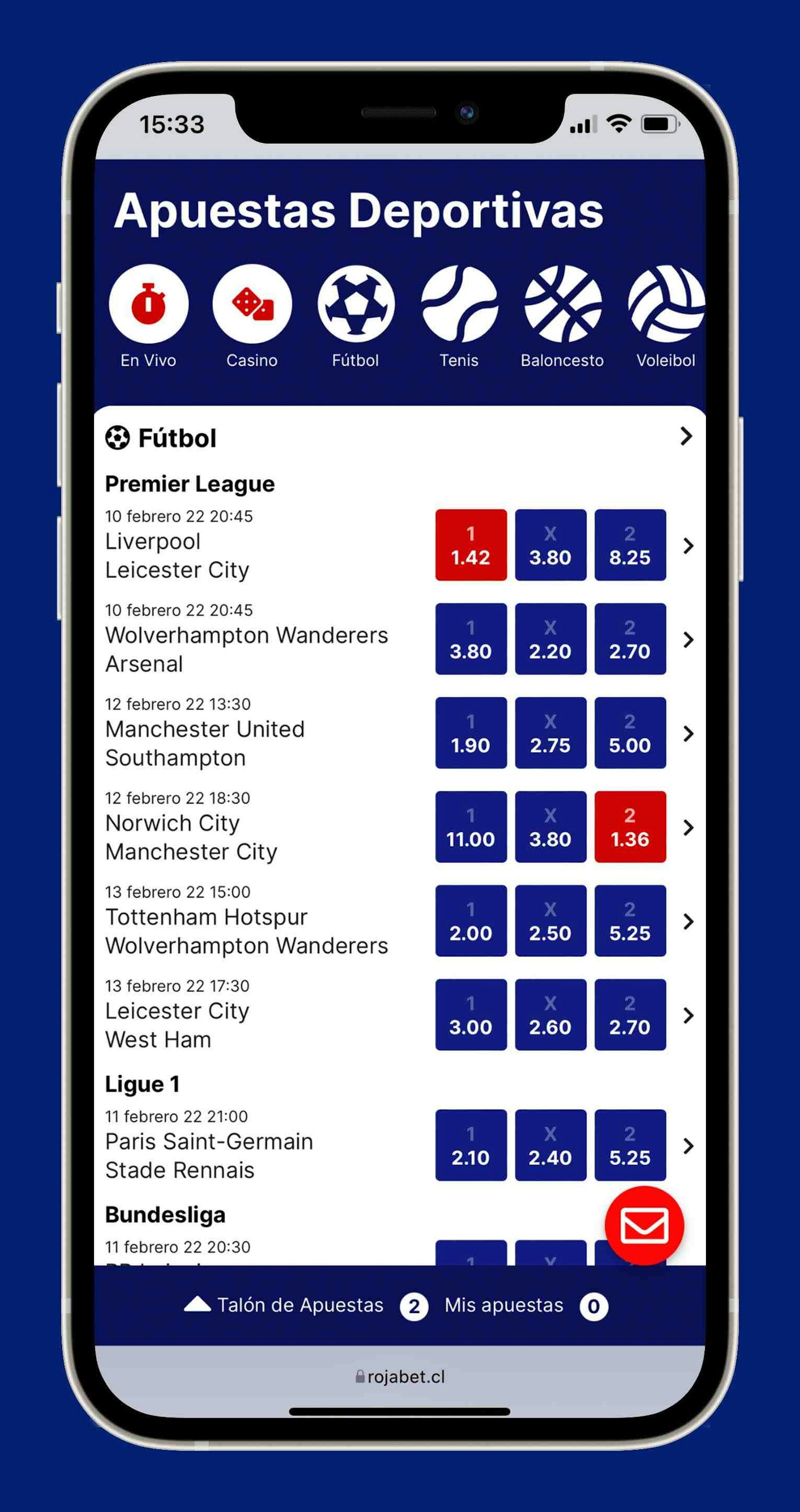 Celular Rojabet Apuestas