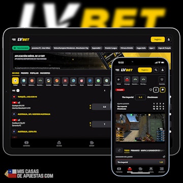 LV Bet Chile apuestas en celular y tablet