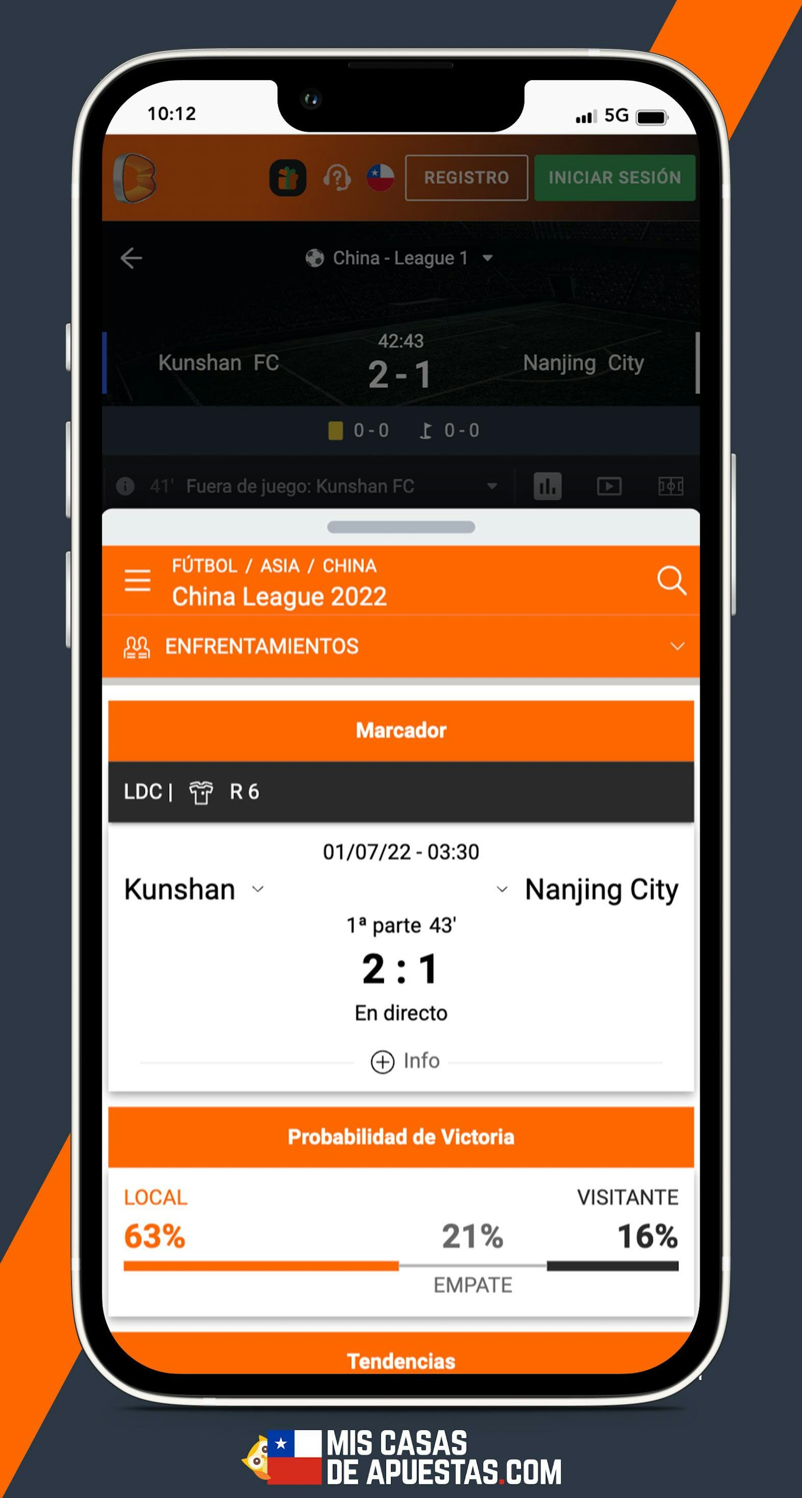 Betano estadisticas apuestas Chile