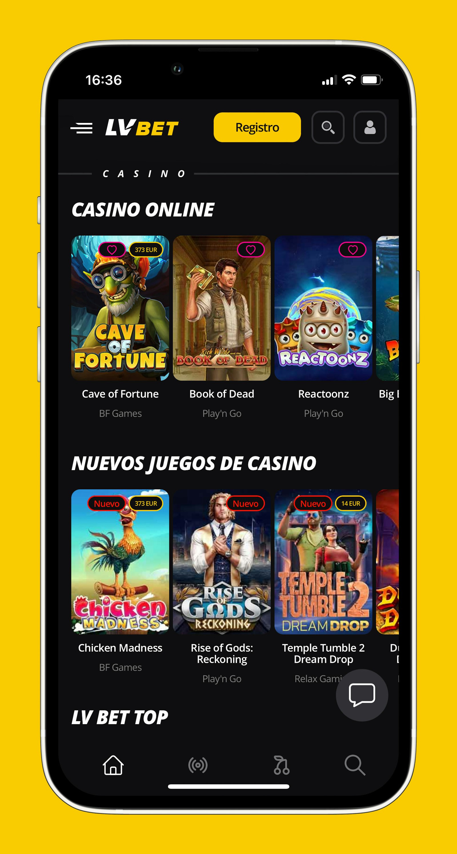 LVBET casino celular