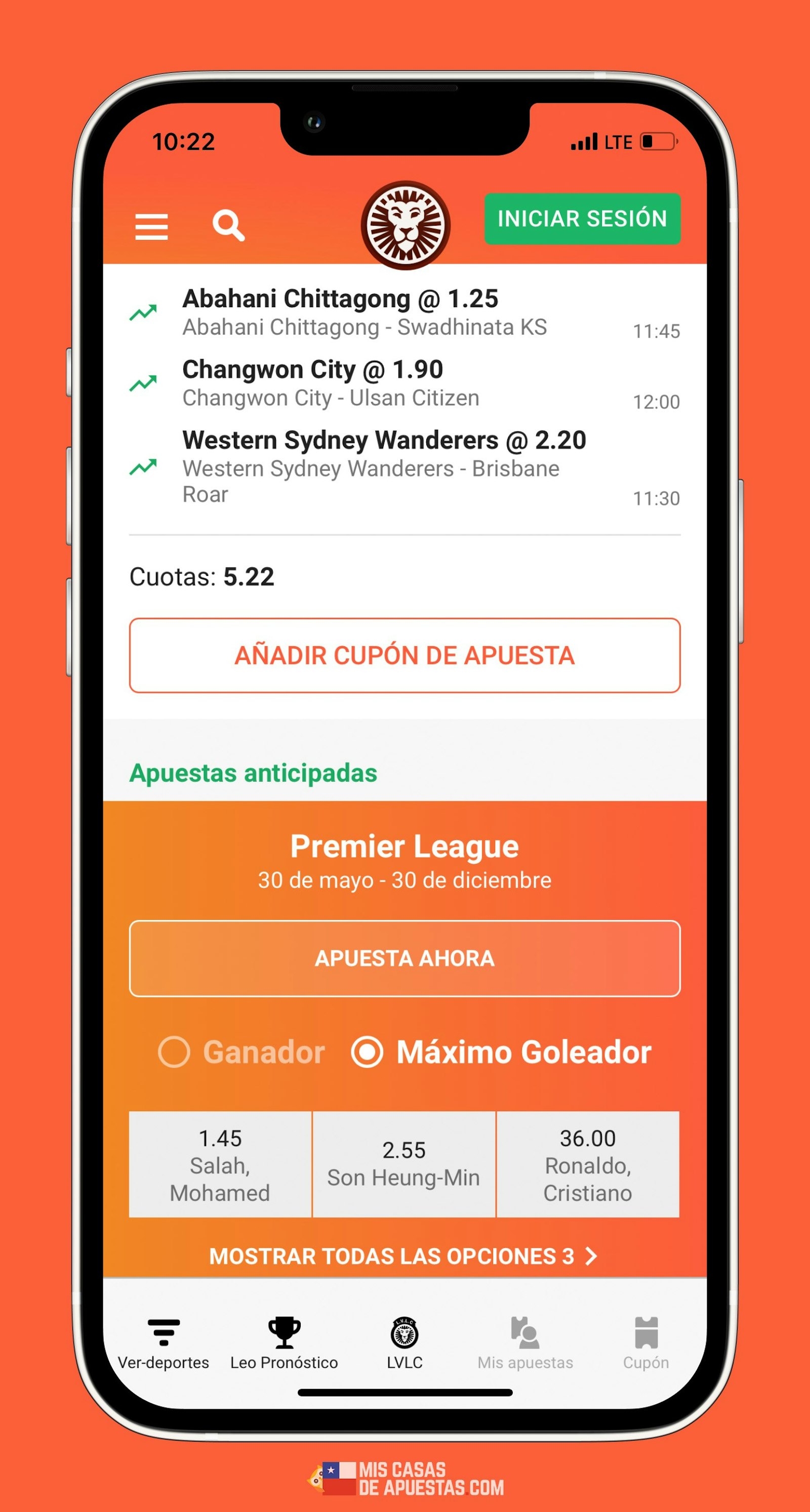 Leovegas celular apuestas recomendadas