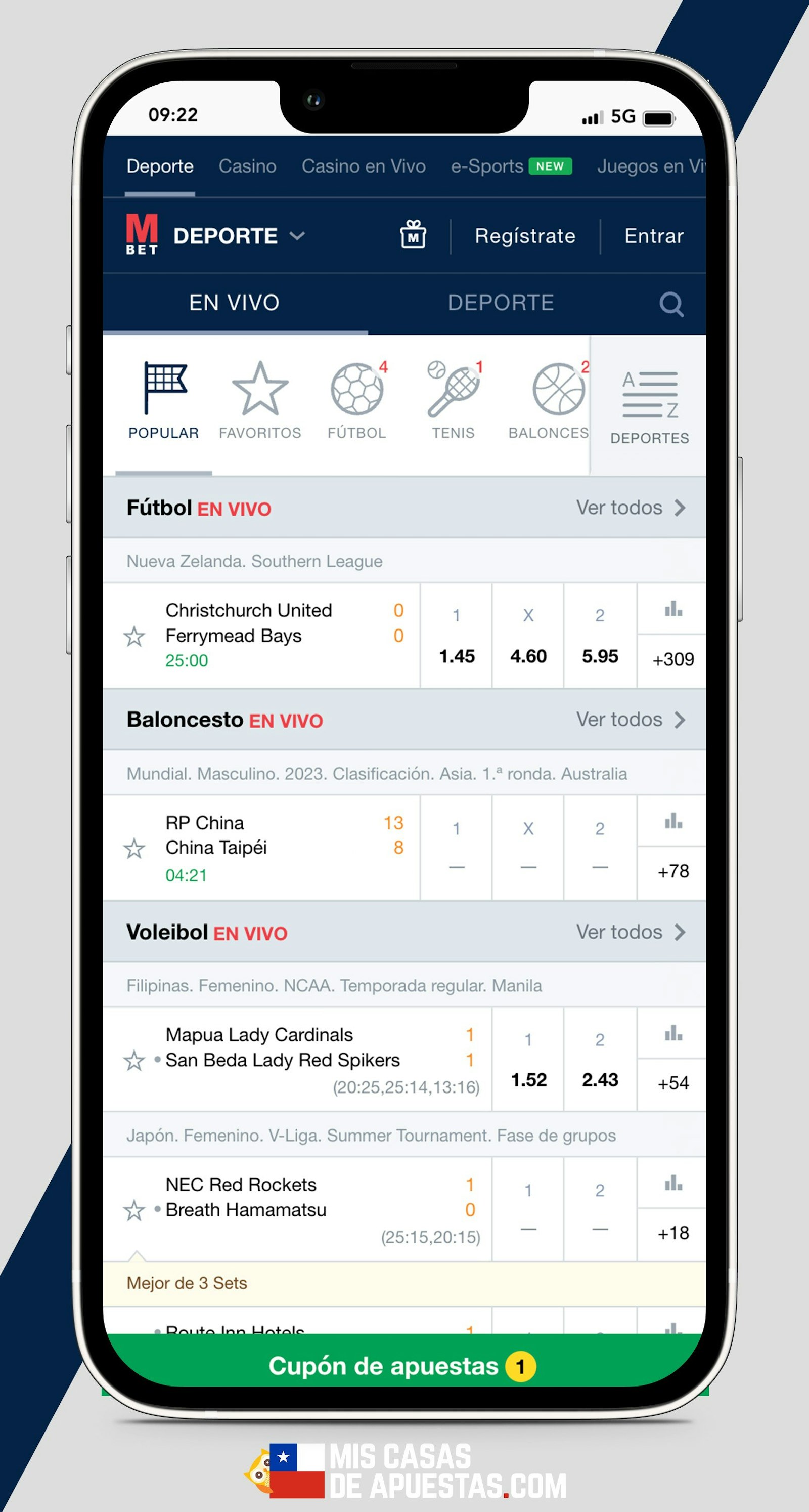 Marathon Bet apuestas deportivas chile