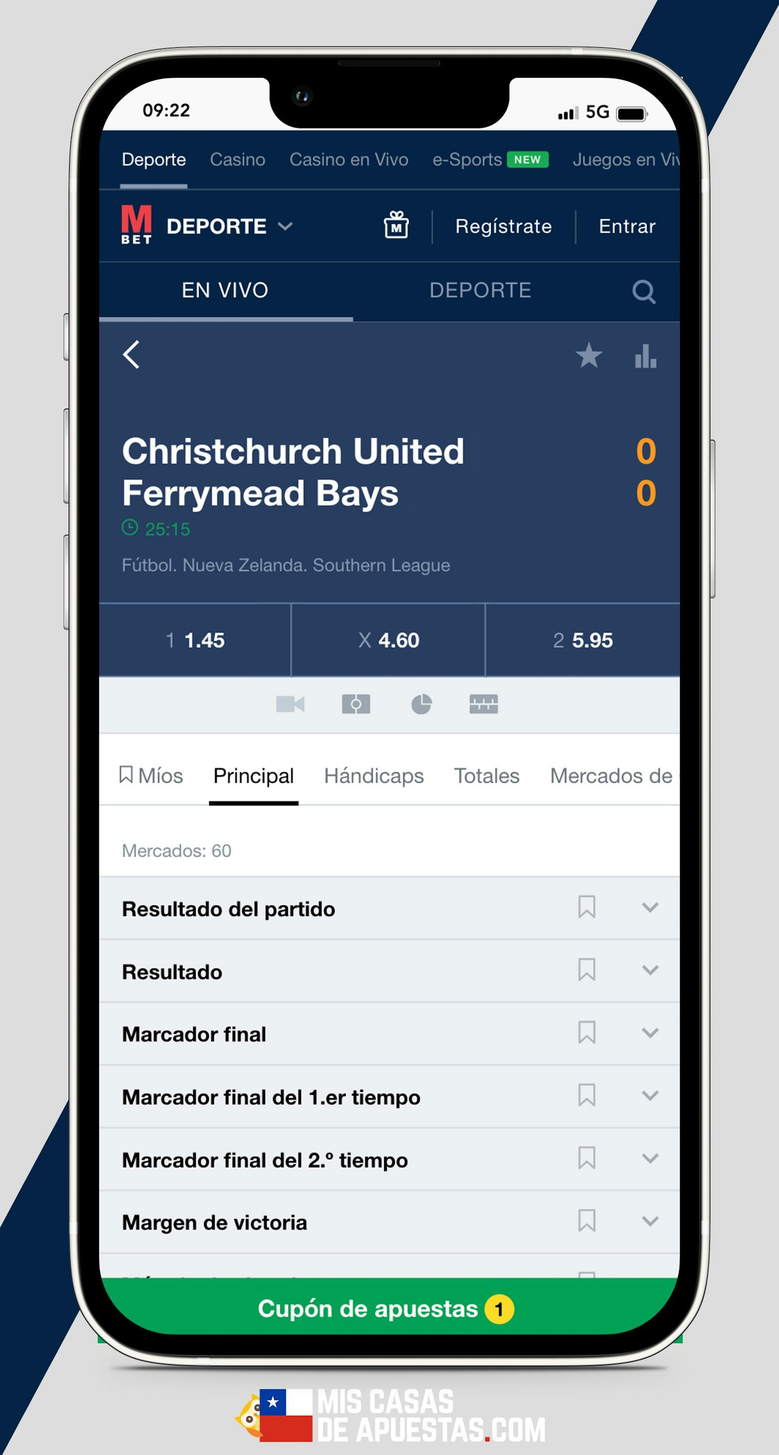Marathon Bet apuestas en vivo chile