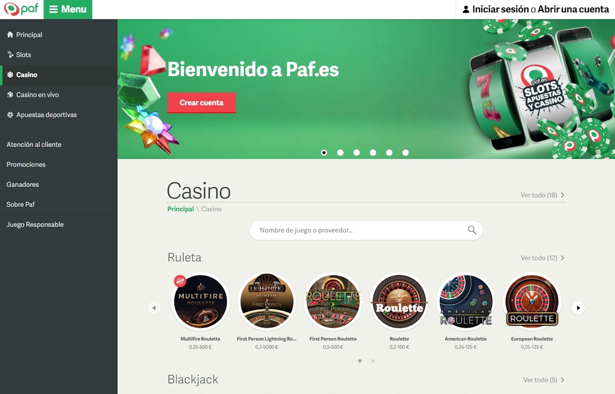 Paf Casino