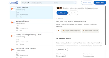 Kaizen Gaming Linkedin