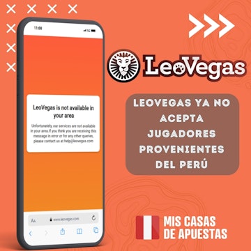Leo Vegas no opera en Peru