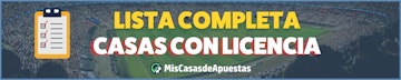 Lista casas de apuestas con licencia en Espana