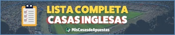 Lista completa de casas de apuestas inglesas