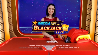 Mega Fire Blaze Blackjack Live