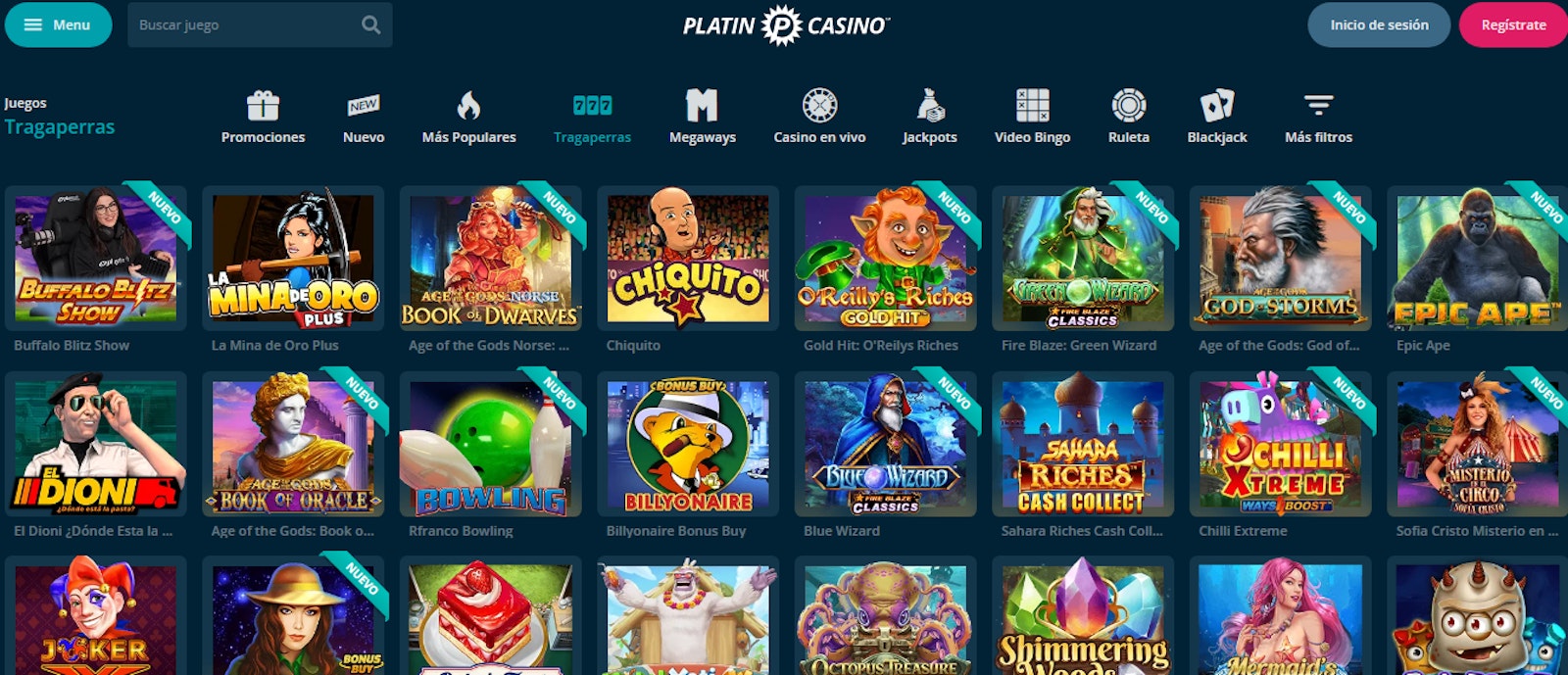 Platin Casino online