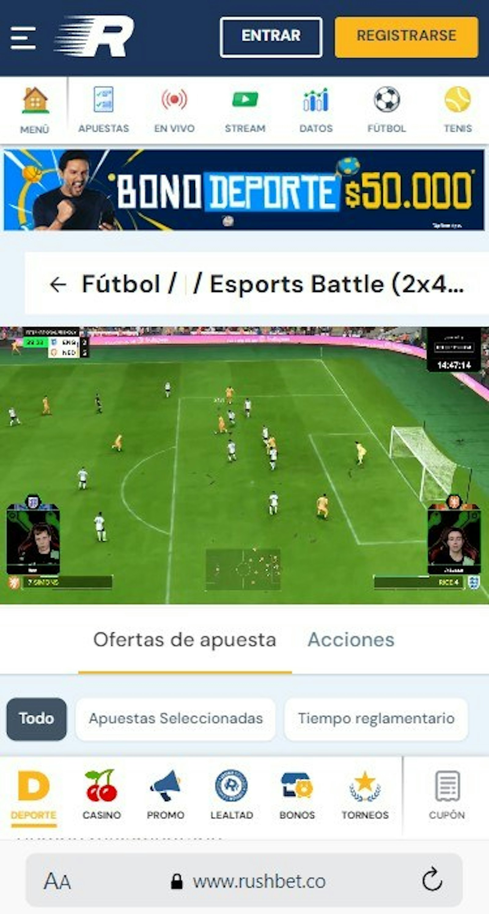 Rushbet screenshot 5