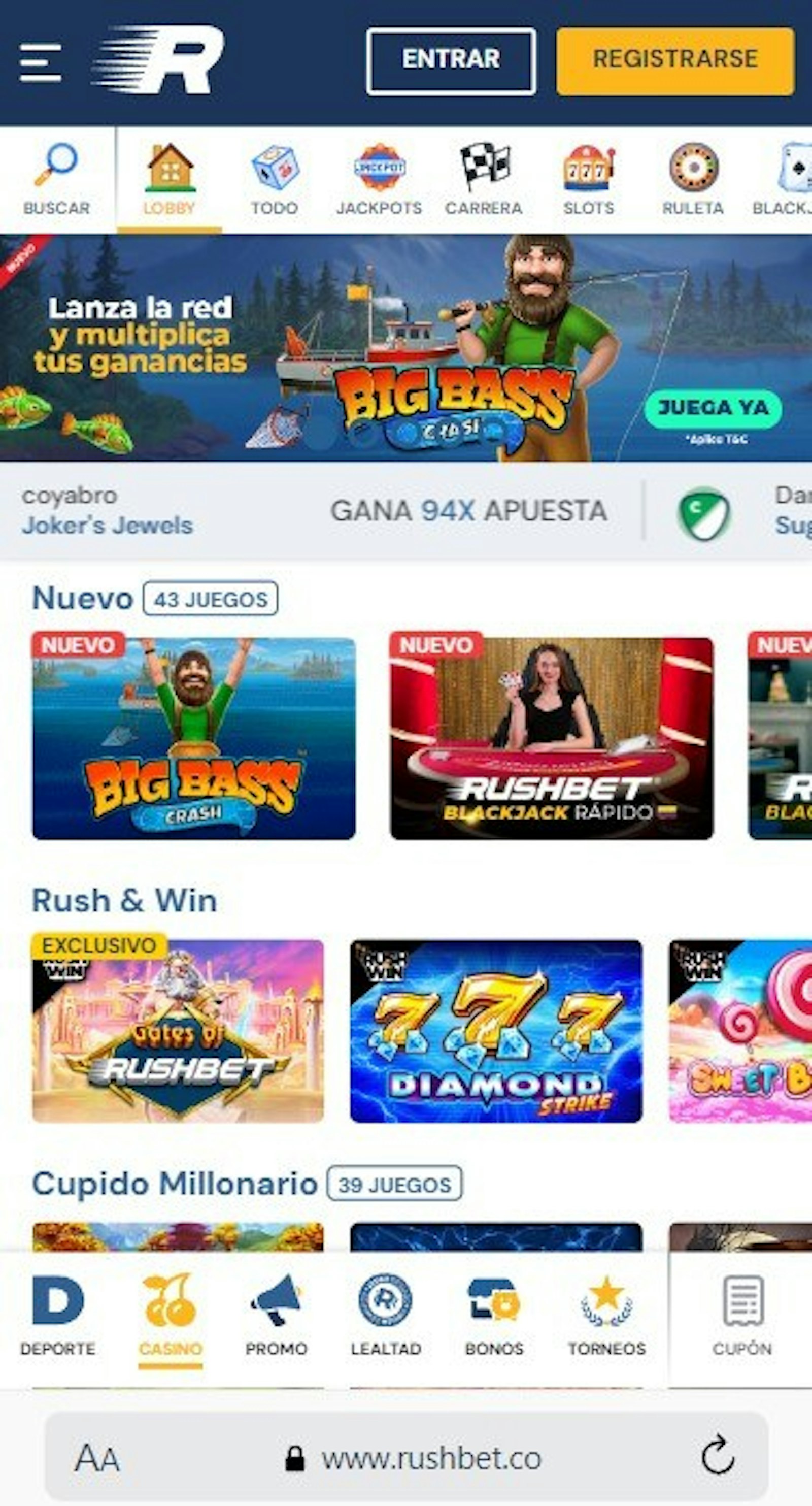 Rushbet screenshot 4