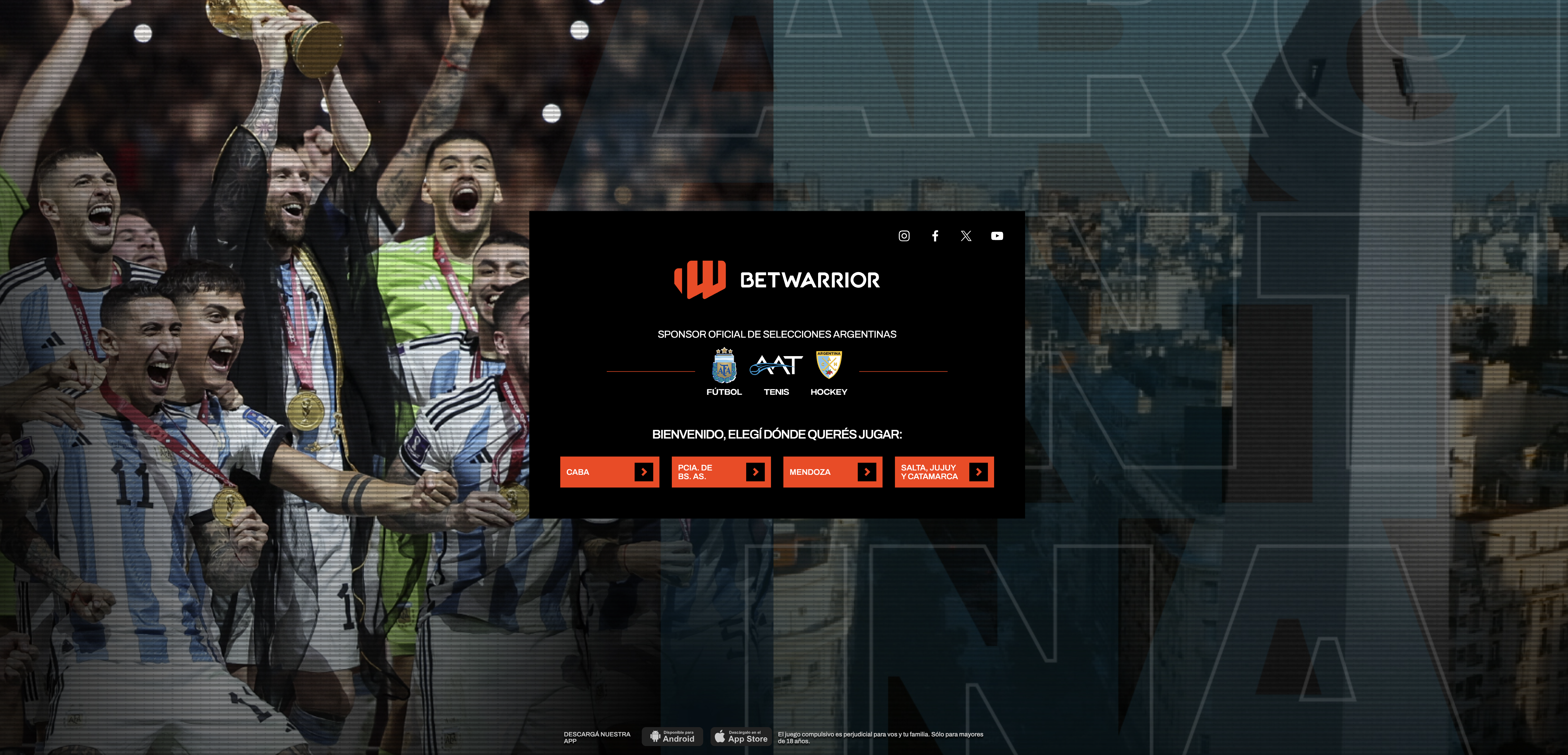 app movil betwarrior