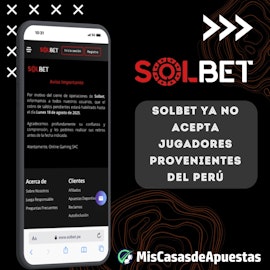 Solbet dejo el mercado peruano
