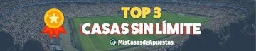 TOP 3 Casas de apuestas sin limite de ganancias